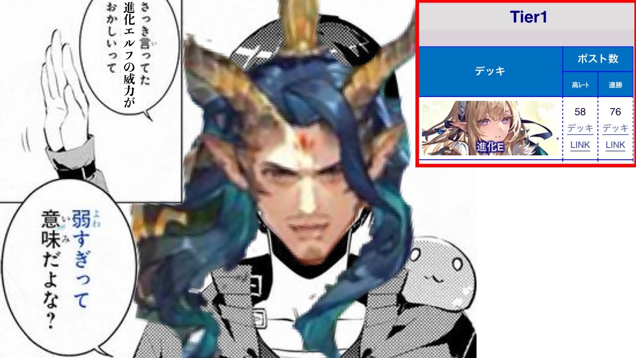 【緊急】エルフ、ついにTier1陥落へ…【シャドバWB/Shadowverse】