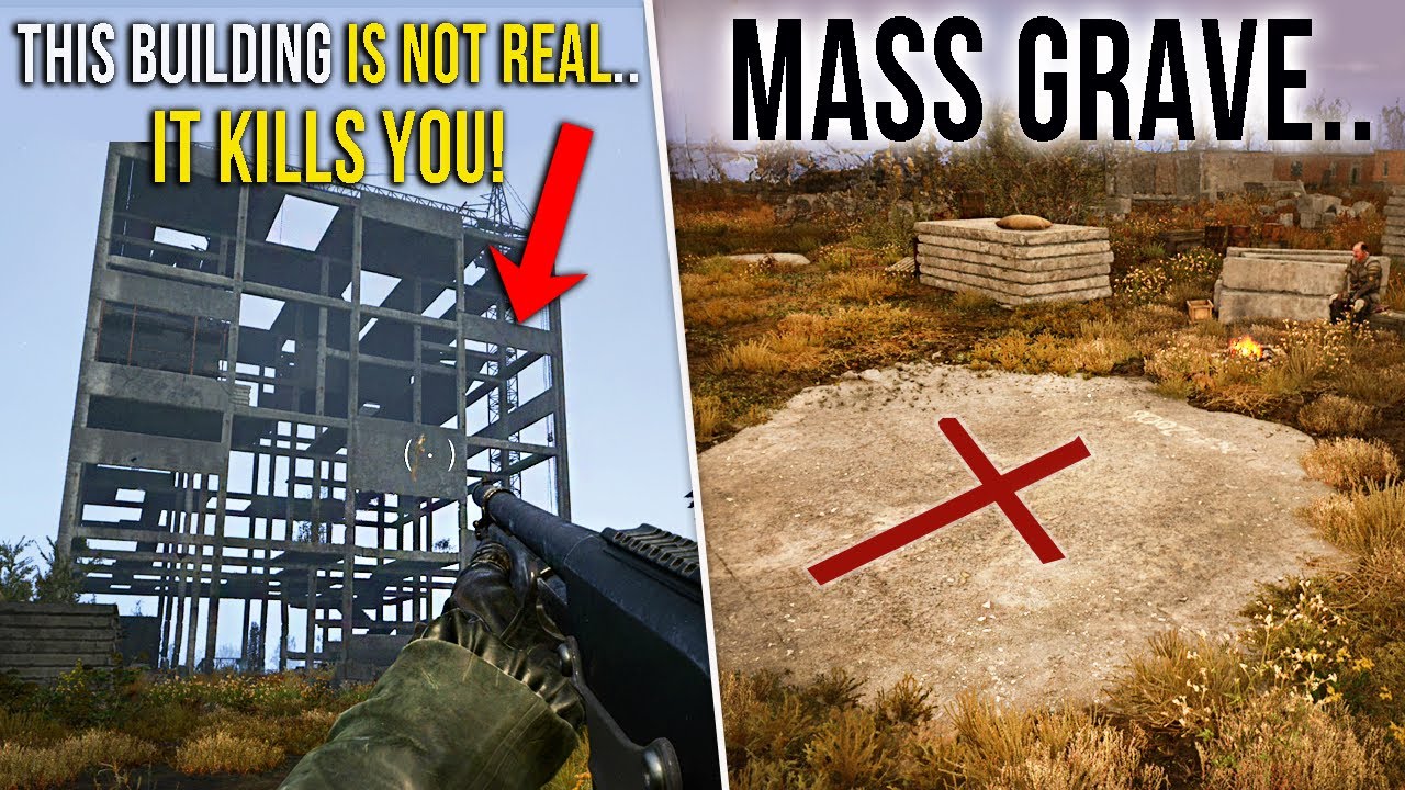 7 Creepy Details & Easter Eggs in STALKER 2. CURSED KINDERGARTEN, SCARY BUILDING, UNDERGROUND VILAGE