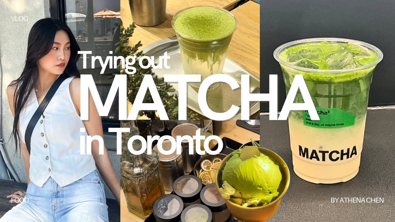Trying ONLY MATCHA for a day in TORONTO 🍵⊹| cafe hopping, overrated/underrated? For my matcha lovers