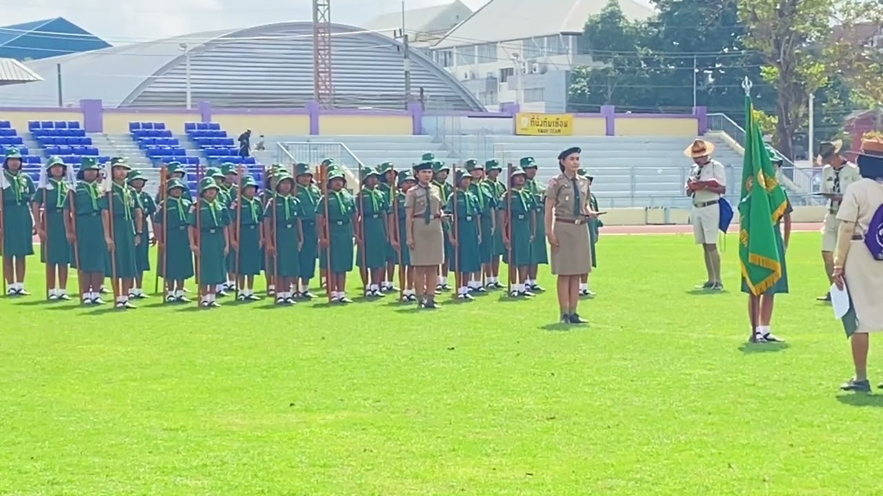 สวนสนามเนตรนารีสามัญ โรงเรียนบ้านหนองเจ ปีการศึกษา 2569