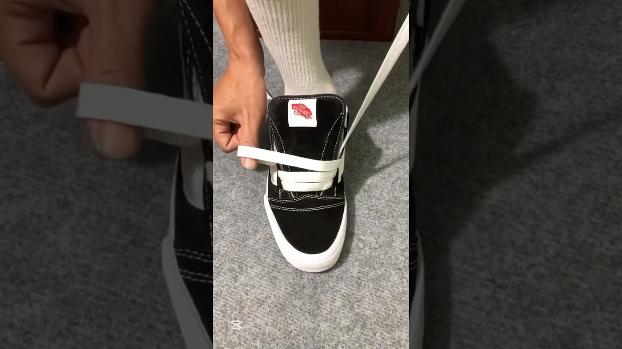 Vans knu&rsquo;s lace style tutorial (Best Way) #lace #tutorial