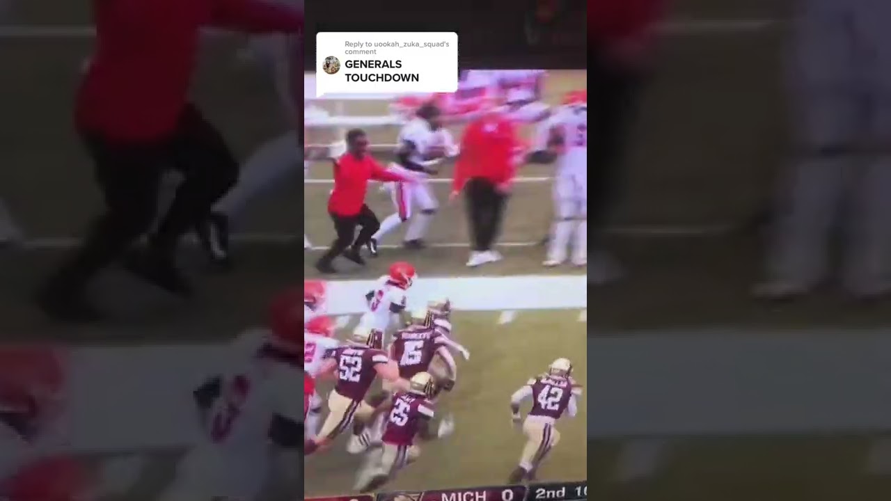 New Jersey generals punt return for a touchdown