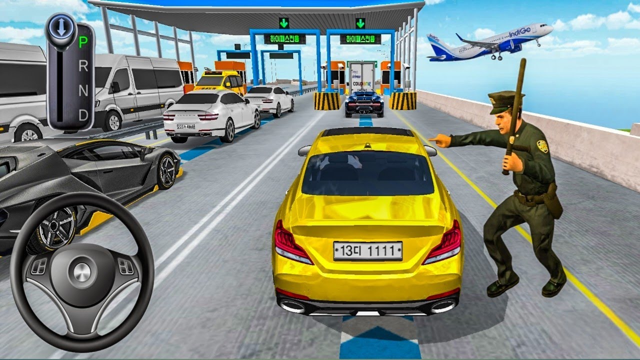 New Luxury golden Mercedes G63 Car stuck for parking Highway Rest area–3d driving class  2026#car 