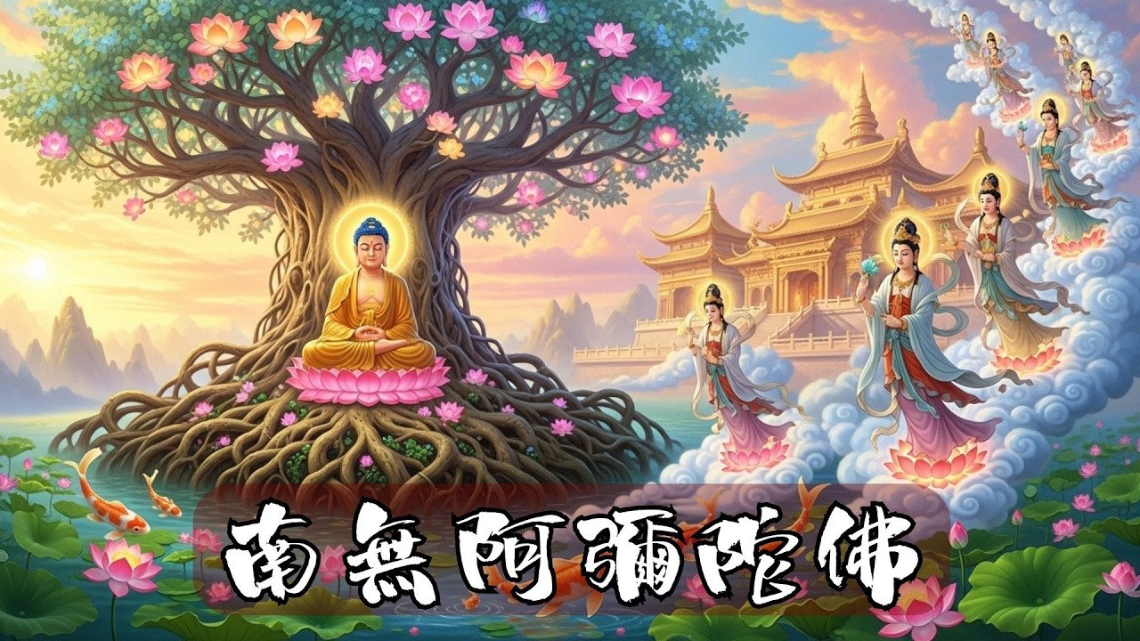 🌸 南無阿彌陀佛 Namo Amituo Fo 🌸｜清淨佛號梵音 · 專心稱念 · 身心安穩 · 光明常照