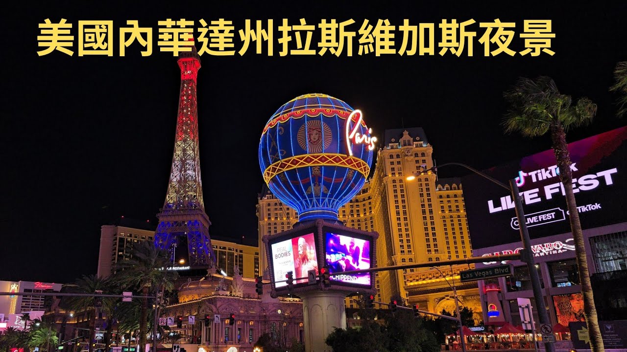 柴肥貓美國內華達州拉斯維加斯夜景
