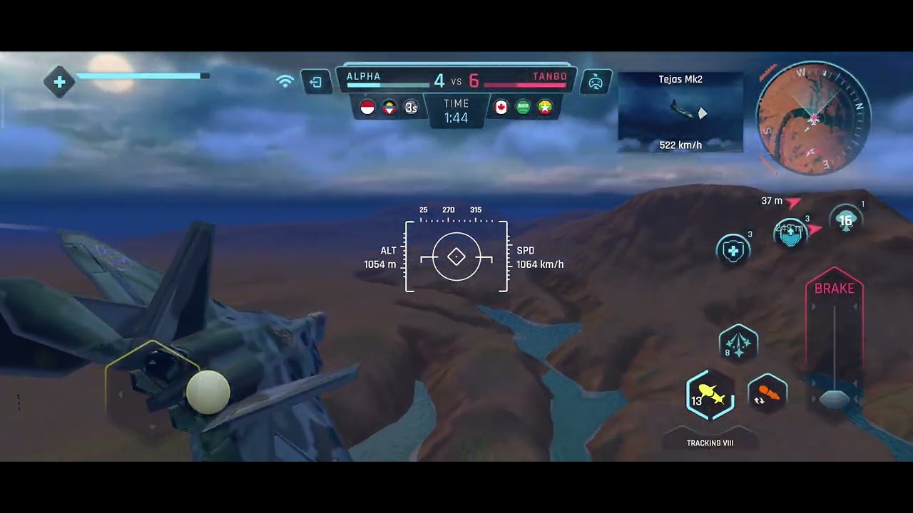 Sky warriors F-22 Raptor V-S J-20 playing at 120fps @skywarriors8512 #skywarriors 
