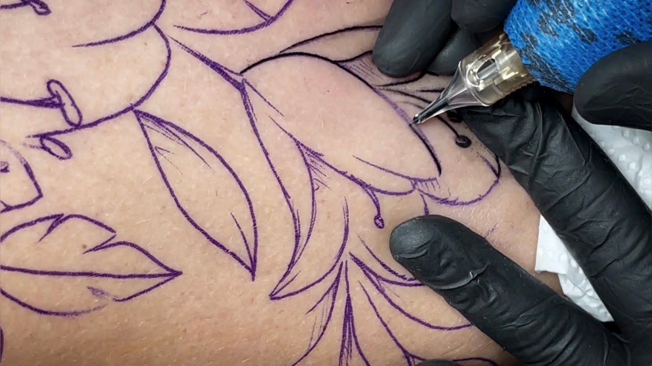 Whip shading | Real time tattooing