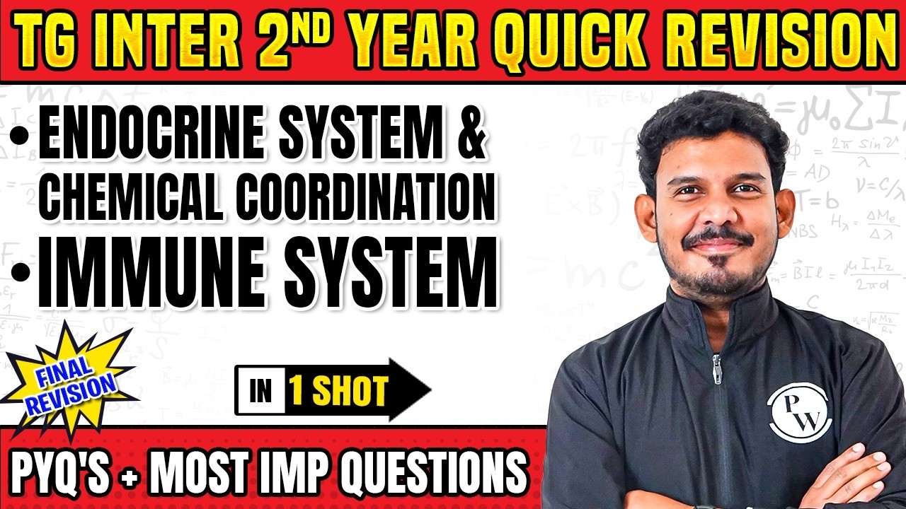 Immune System & Other Chapters | TG Inter 2nd Year | Zoology | Most Imp Questions & PYQs