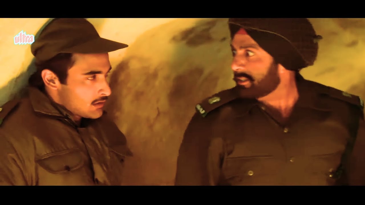 Dushmano Ke Haatho Shahid Hoke Jung Jeete Nahi Jati - Sunny Deol In Action - Akshaye Border Scene 2