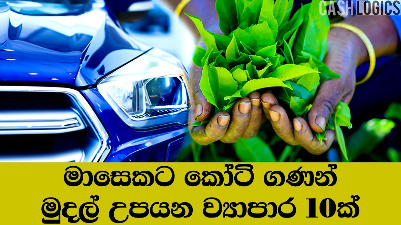 Best millionaire business ideas in Sri Lanka sinhala | මාසෙකට කෝටි ගණන් මුදල් උපයන ව්&zwj;යාපාර 10ක්