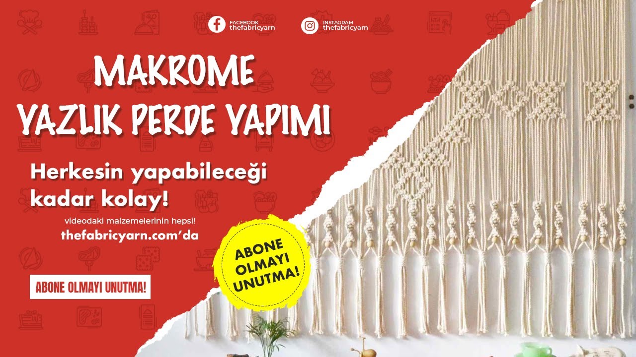 Makrome Perde Yapımı