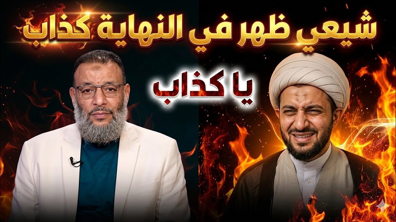 وليد إسماعيل 😲 شاهد كيف ورط المعمم الشيعي في النهاية ونعته بالكذاب ومسح به الأرض 😅 الدافع 💪