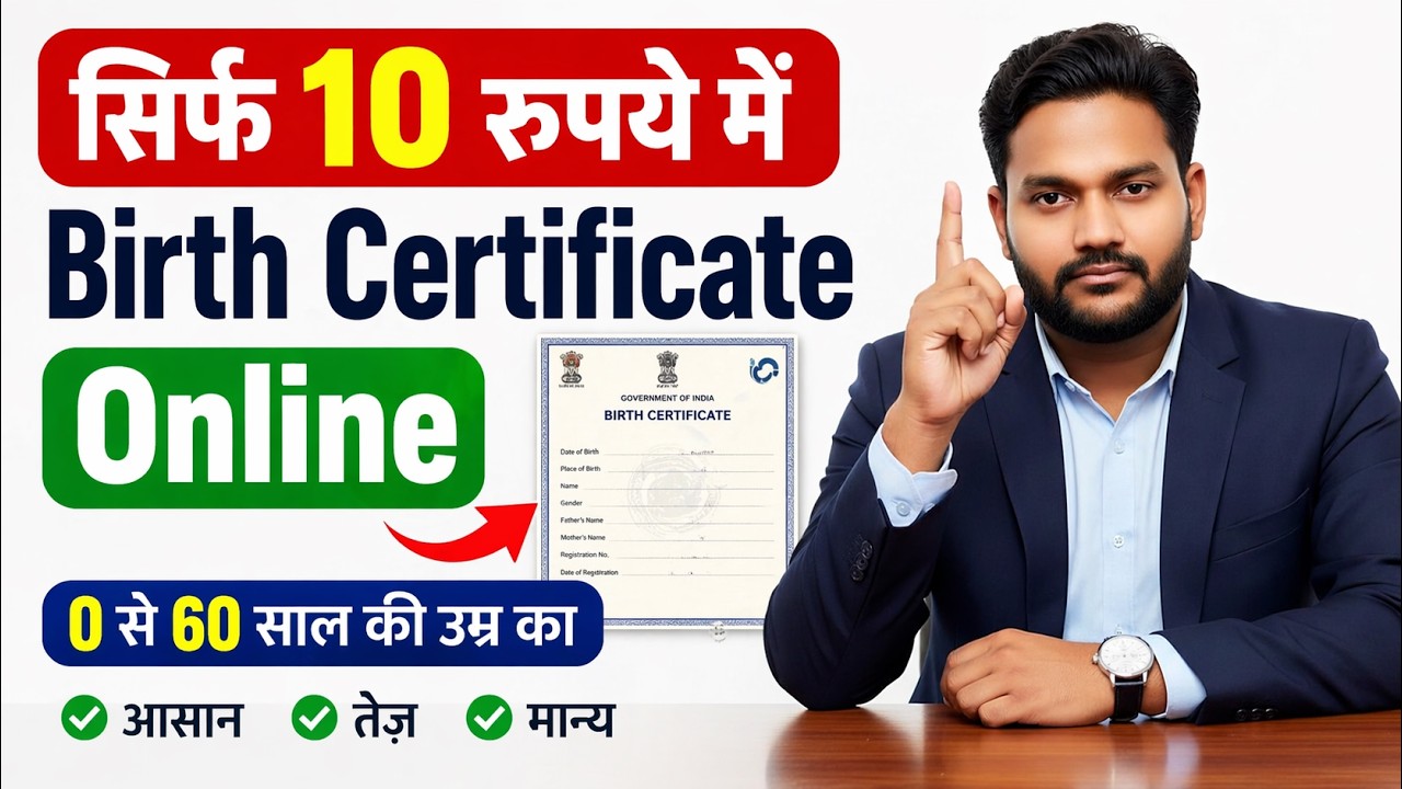 Birth Certificate Online in just 10 minutes | How to make Janam Praman Patra | Janam Praman 2025