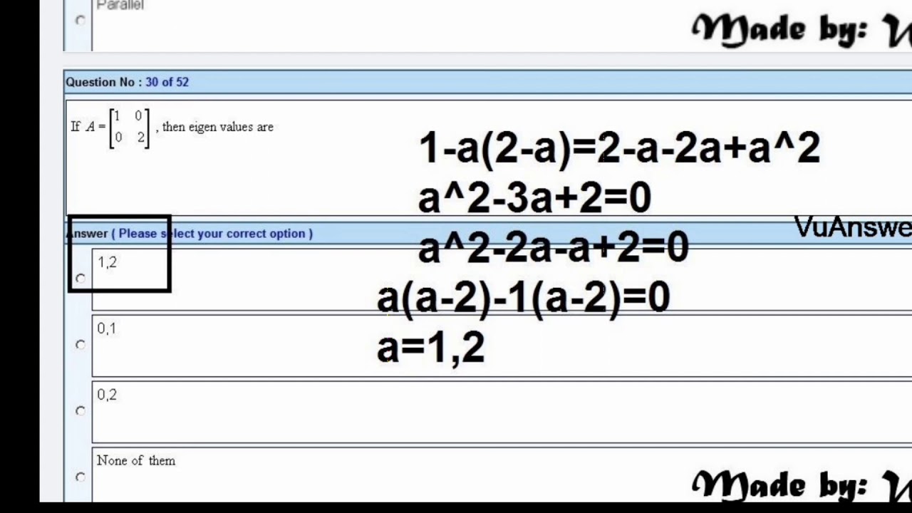 MTH401 Final Quiz with answer and Solved  Subjective