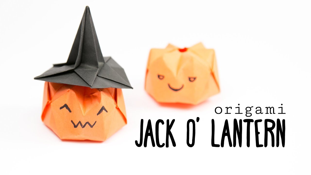 Origami Pumpkin Tutorial - Jack O Lantern - Paper Kawaii