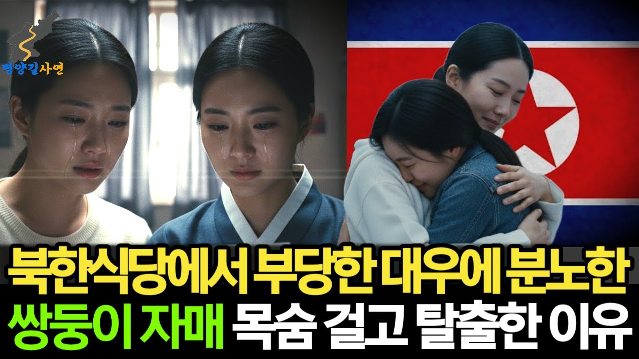 북한식당에서 부당한 대우에 분노한 쌍둥이 자매 목숨 걸고 탈출