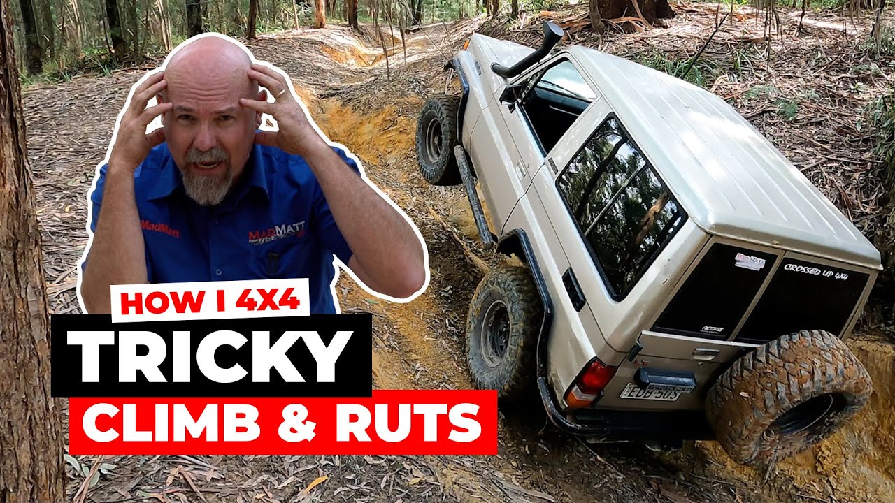 HOW I 4X4 a TRICKY OFF ROAD TRACK WITH A ROCK CLIMB and RUTS, I talk through my drive!