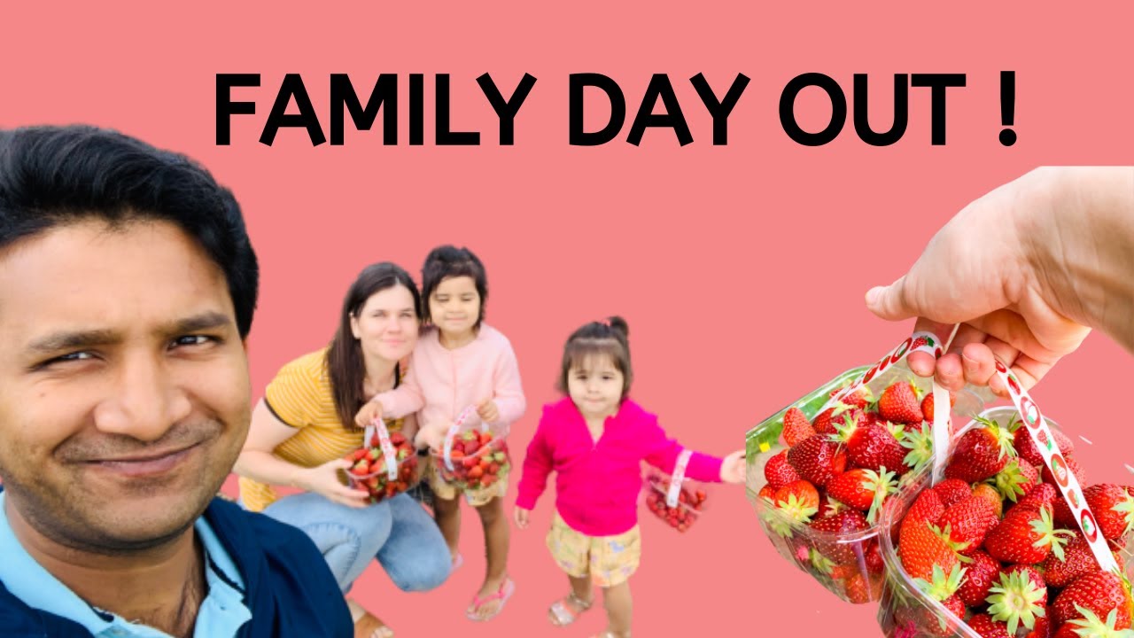 Post lockdown trip to Strawberry Farm/ Multicultural Family