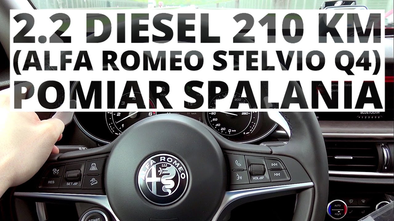 Alfa Romeo Stelvio Q4 2.2 Diesel 210 KM (AT) - pomiar zużycia paliwa