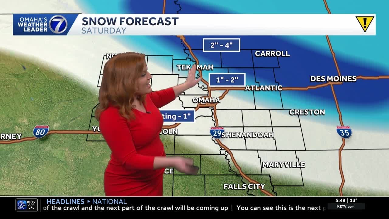 Light morning snow, frigid temperature for Omaha area Saturday