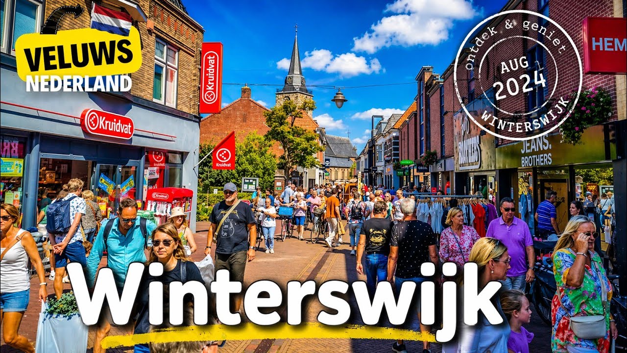 Een drukke zaterdagmiddag op de markt in Winterswijk..