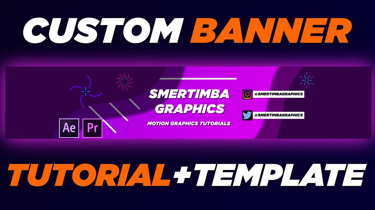 Как создать баннер YouTube в After Effects | Урок | Оформление канала YouTube | Бесплатная загрузка
