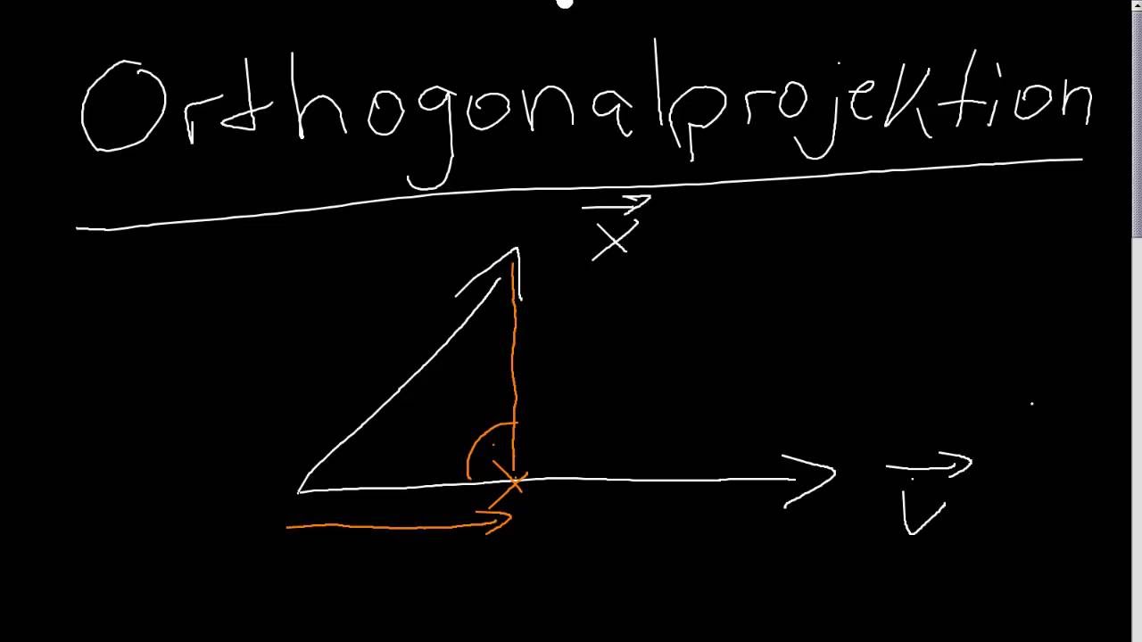 [Lineare Algebra und Geometrie] Berechnung der Orthogonalprojektion eines Vektors