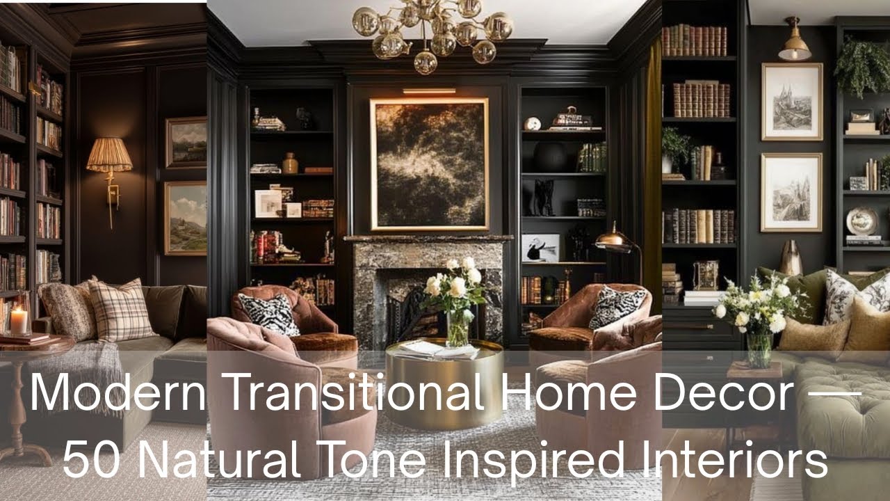 Modern Transitional Home Decor — 50 Natural Tone Inspired Interiors