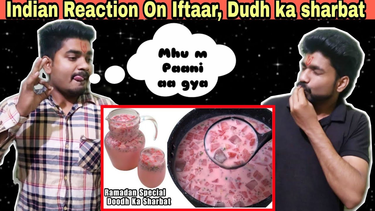Indian Reaction | Iftaar Special Drink - Ramzan Special Doodh Ka Sharbat By sariya