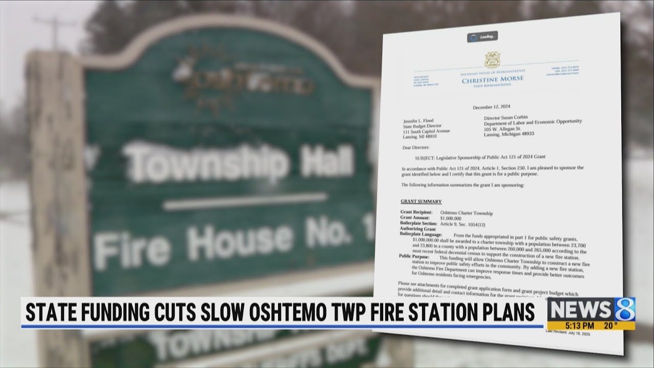 State funding cuts slow Oshtemo Township fire station plans