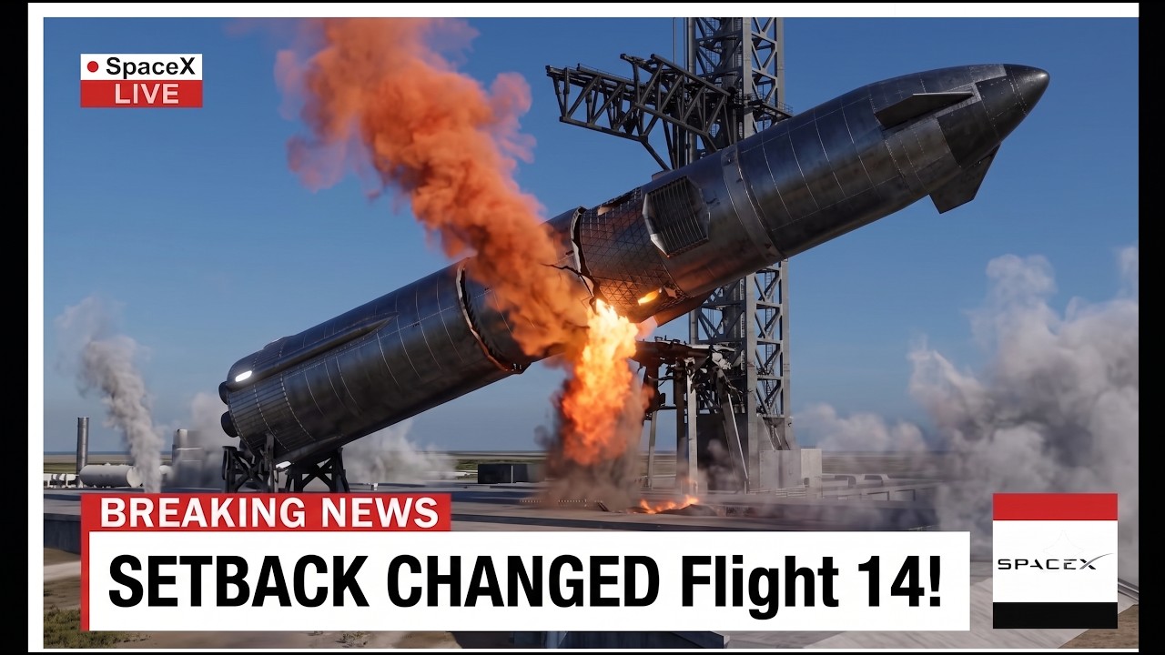 SPACE X STARSHIP UPDATE A NEW SETBACK JUST CHANGED FLIGHT 14