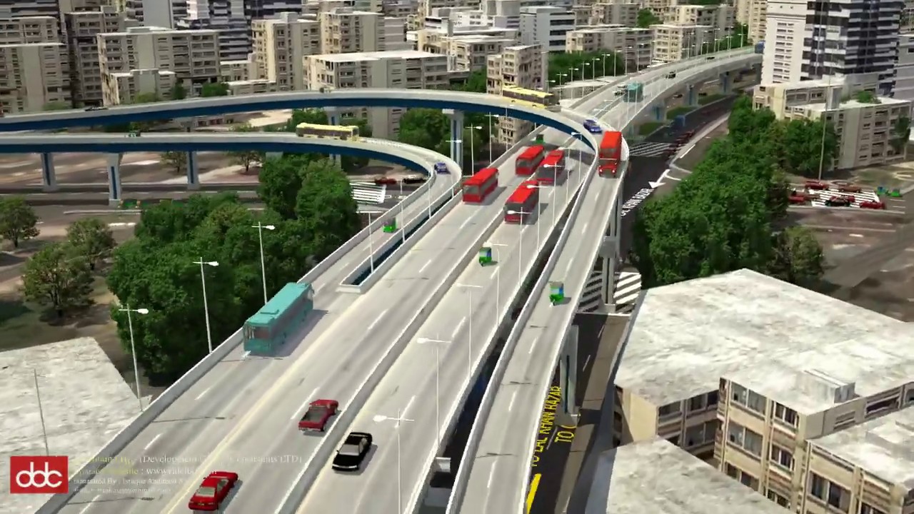 3d max walkthrough Animation of Muradpur Flyover Chittagong