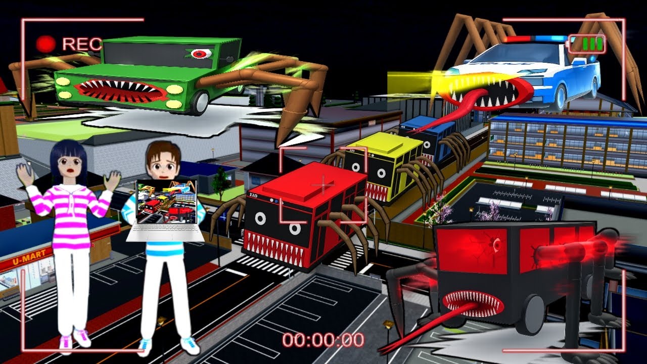 CAR EATER terekam CCTV .Yuta Mio ketakutan #dramasakura #sakuraschoolsimulator #sss 