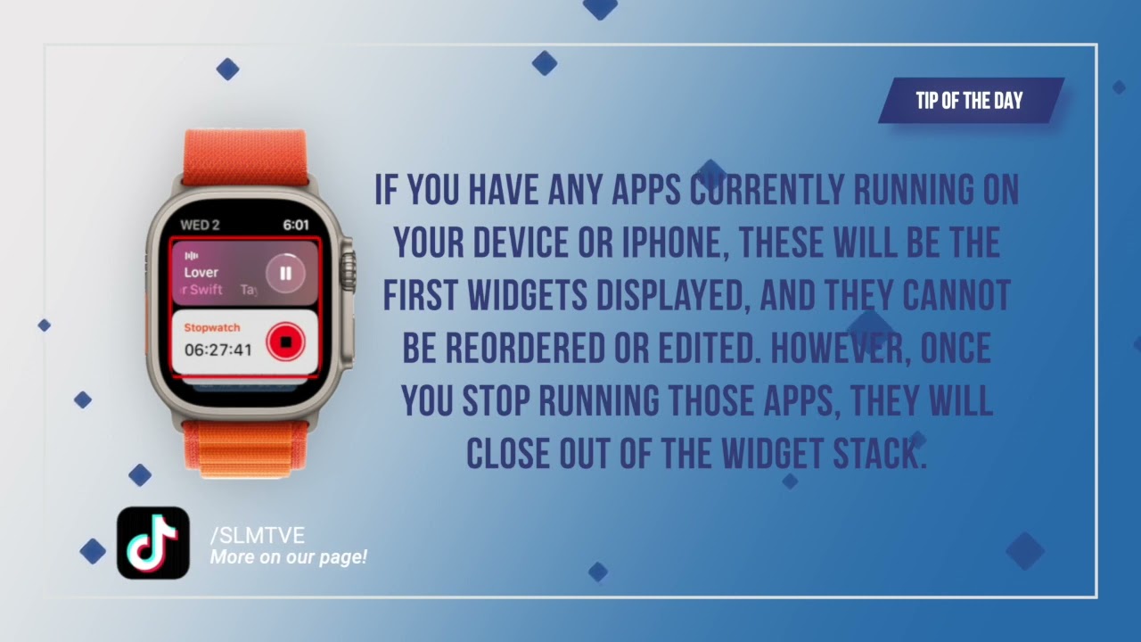 ⌚️Apple Watch Widgets  How to Use Smart Stacks #watchOS10 #applewatchultra #tipoftheday #ios17