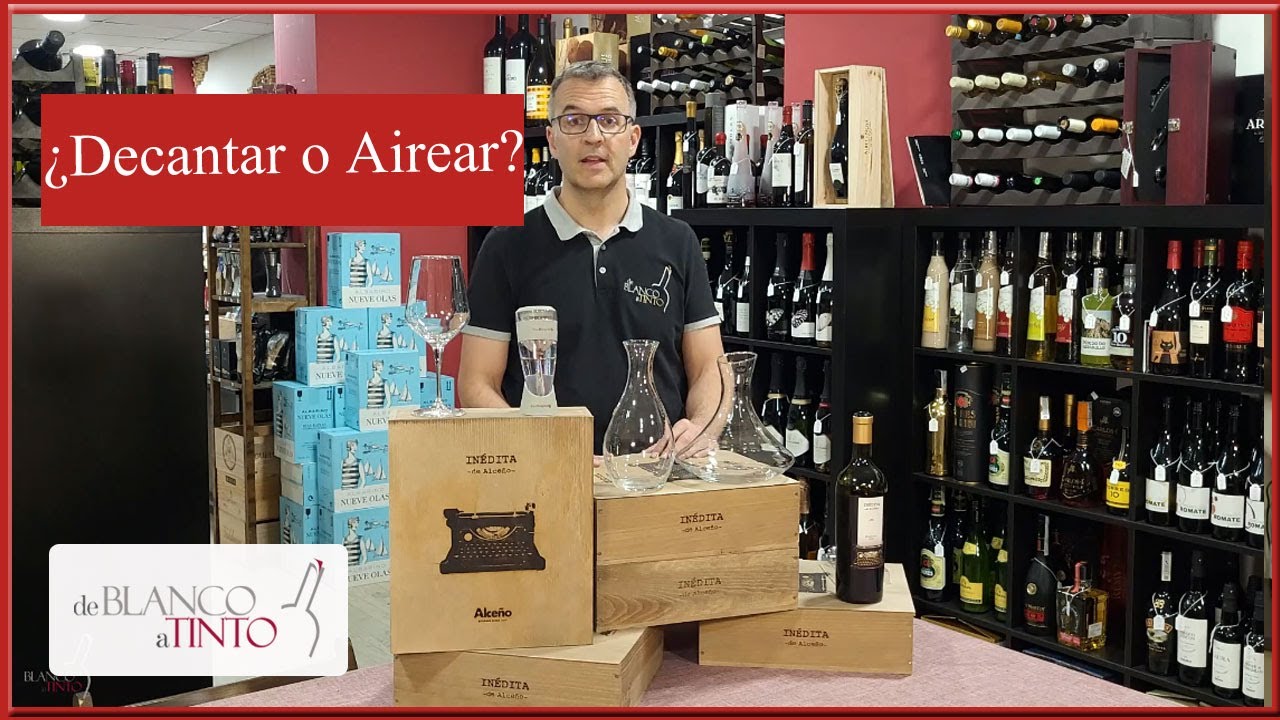 &iquest;Sabes cuando AIREAR, DECANTAR o TRASVASAR un vino? Te lo explicamos en unos minutos...🍷