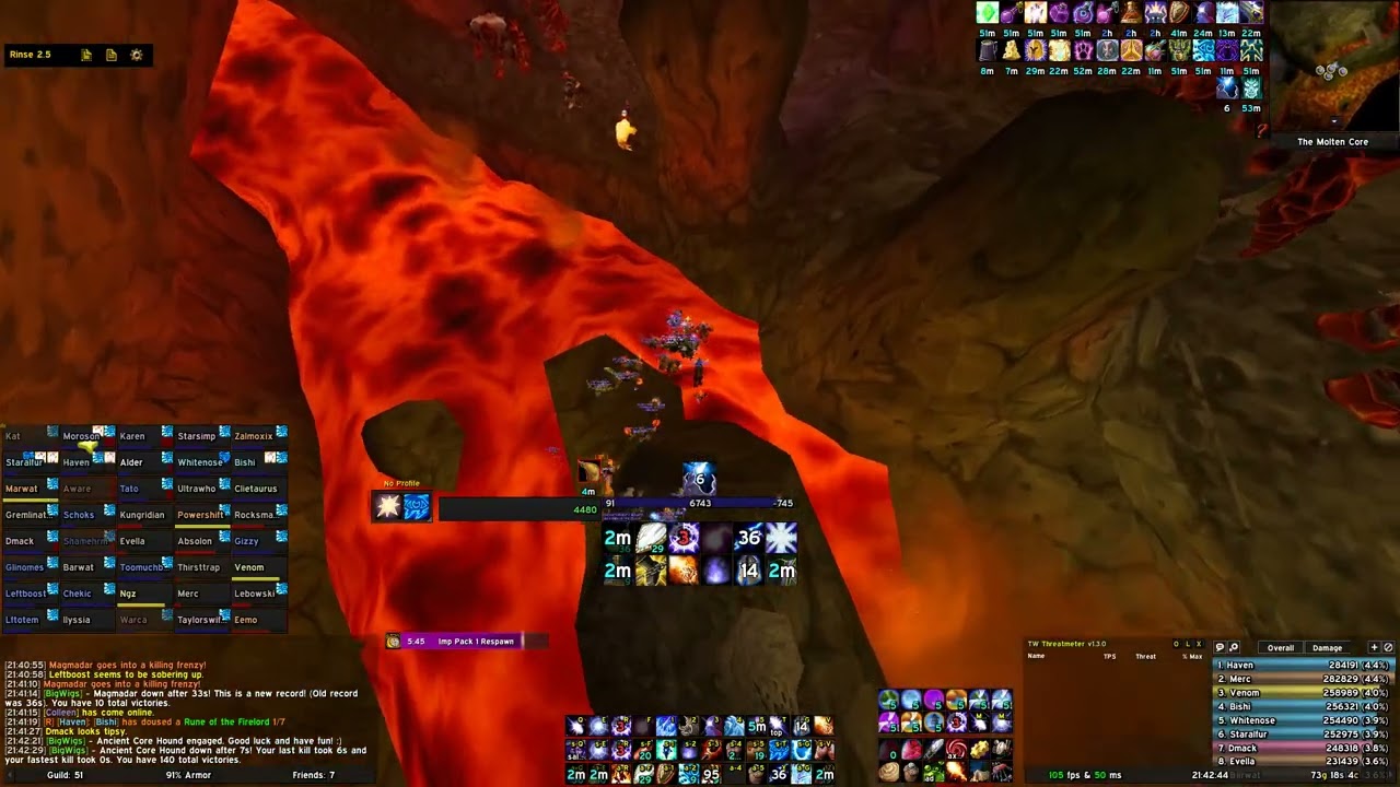 TurtleWoW | who did it | Molten Core 22:51 (Server Fastest)