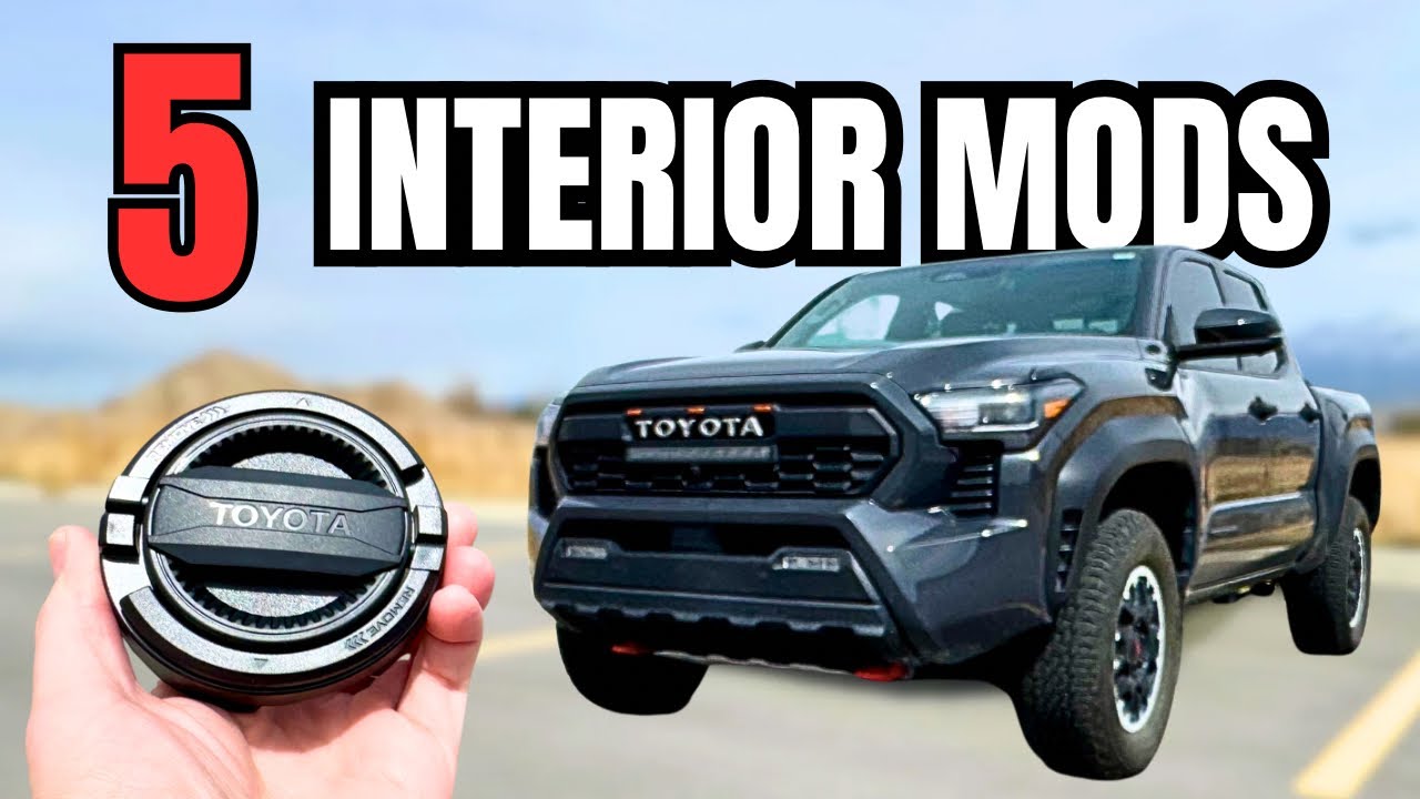 Я устанавливаю 5 ПРОСТЫХ модификаций интерьера и аксессуаров для Toyota Tacoma 4-го поколения!