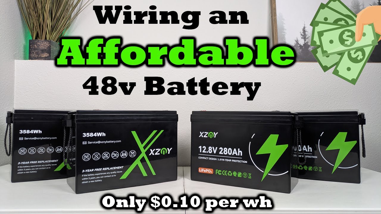 CHEAPER THAN DIY?!  XZNY 280AH Batteries Wired in Series for 48v! Impressive Results!