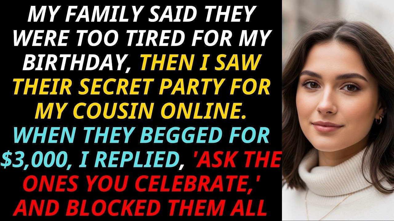 They Skipped My Birthday for My Cousin — Then Asked Me for $3K
