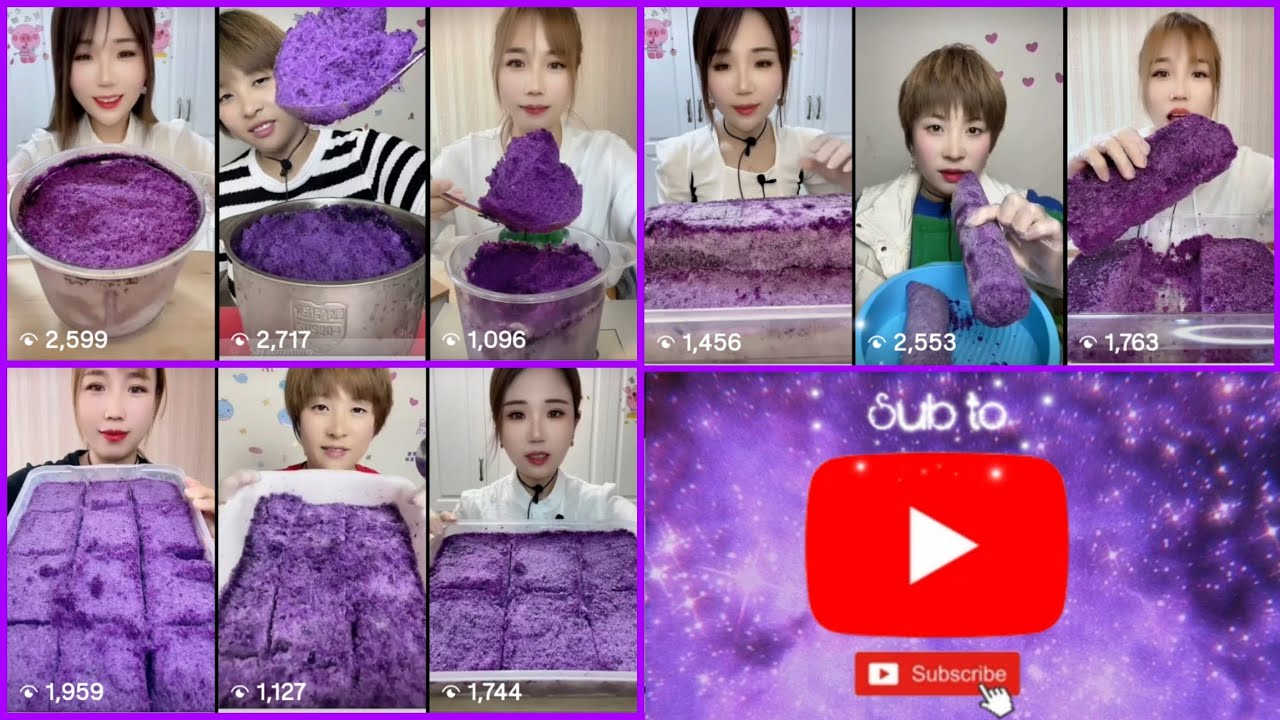 🧊💜 Squeaky Shaved Purple Ice Eating