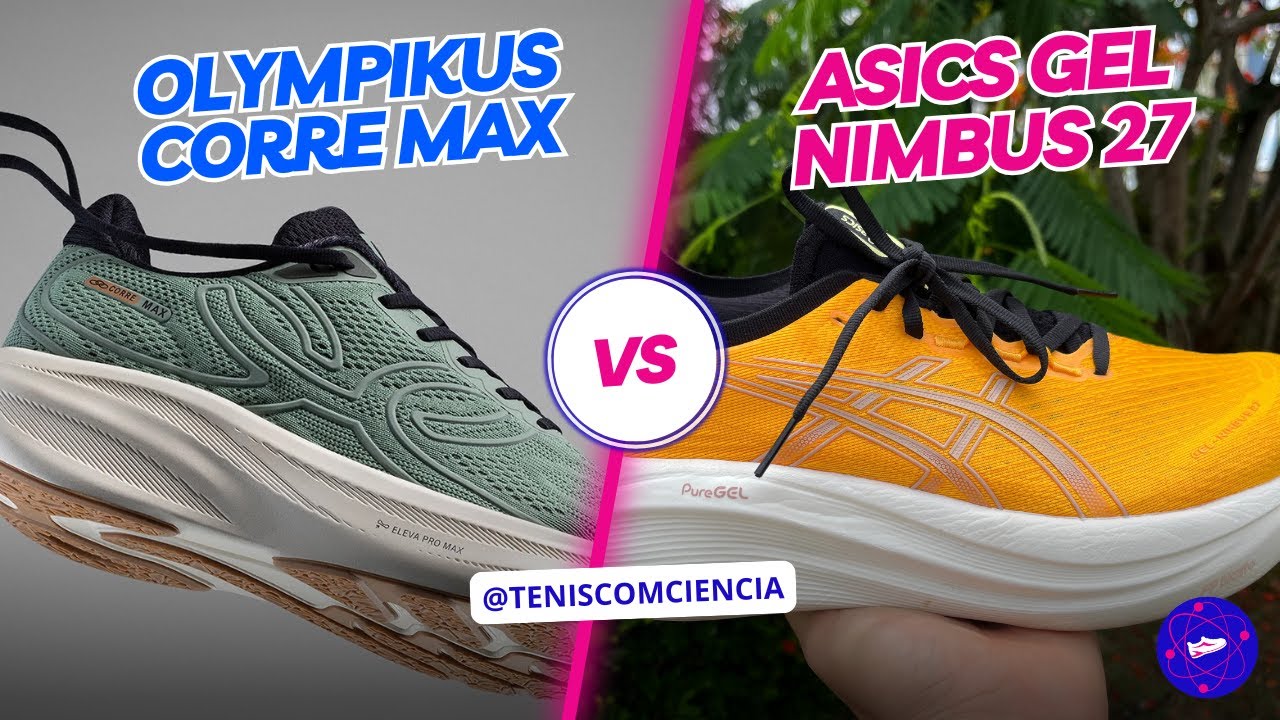 ASICS Gel Nimbus 27 ou OLYMPIKUS Corre Max?