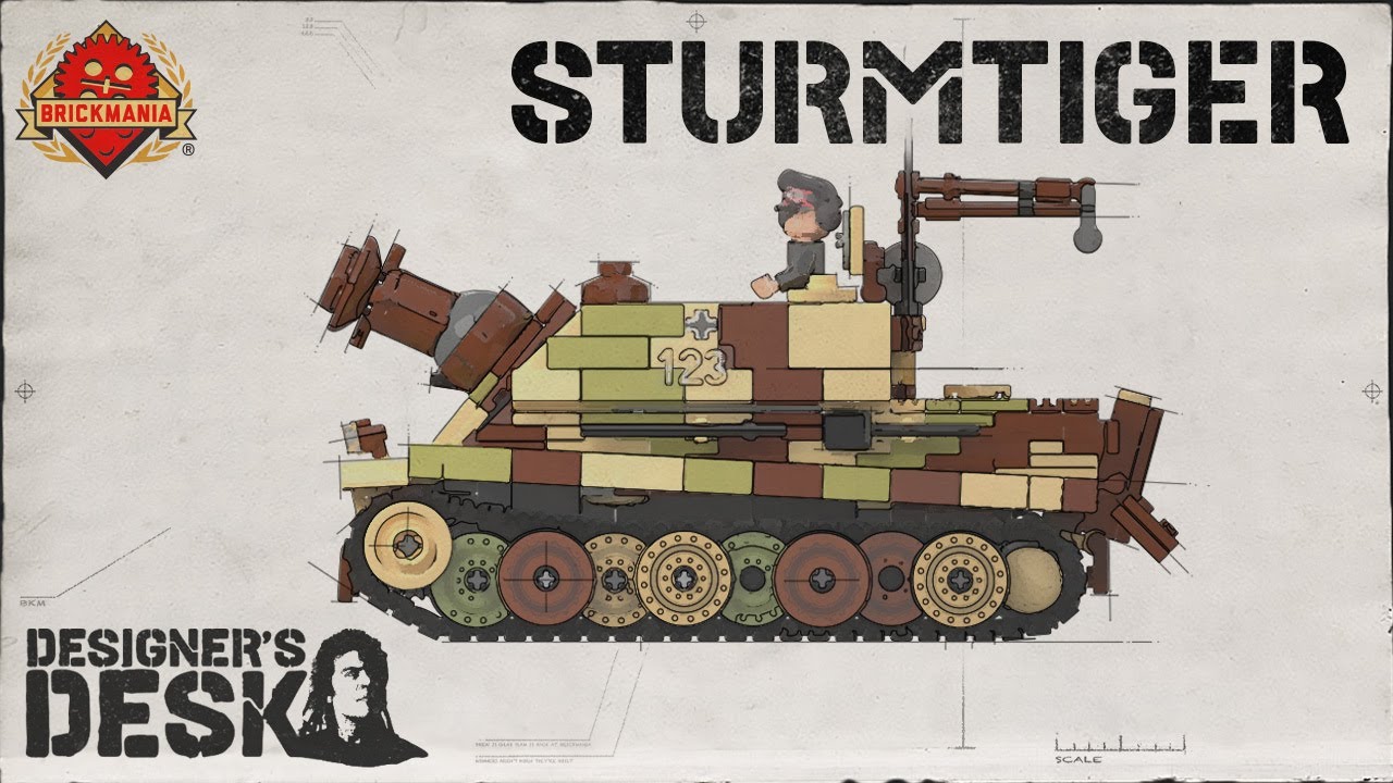 Sturmtiger - Heavy Assault Gun - Custom Lego - At The Designer’s Desk