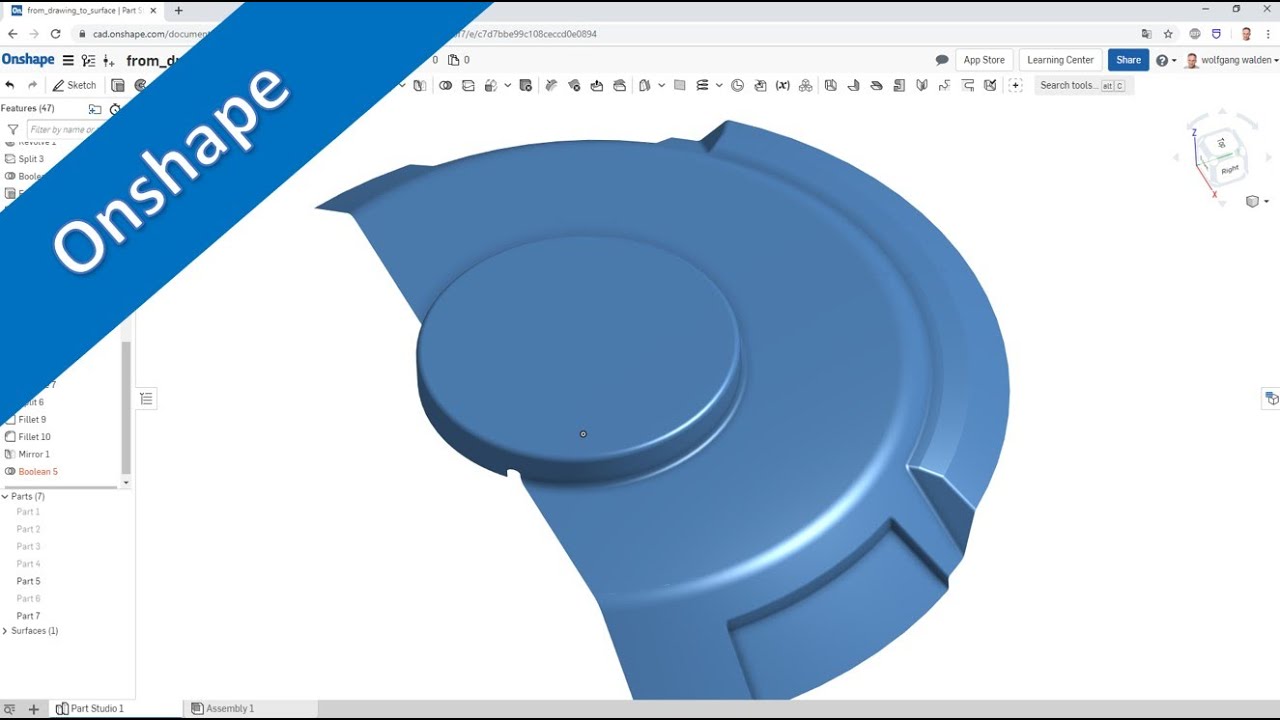 От чертежа к модели — обучение работе с Onshape — проектирование деталей