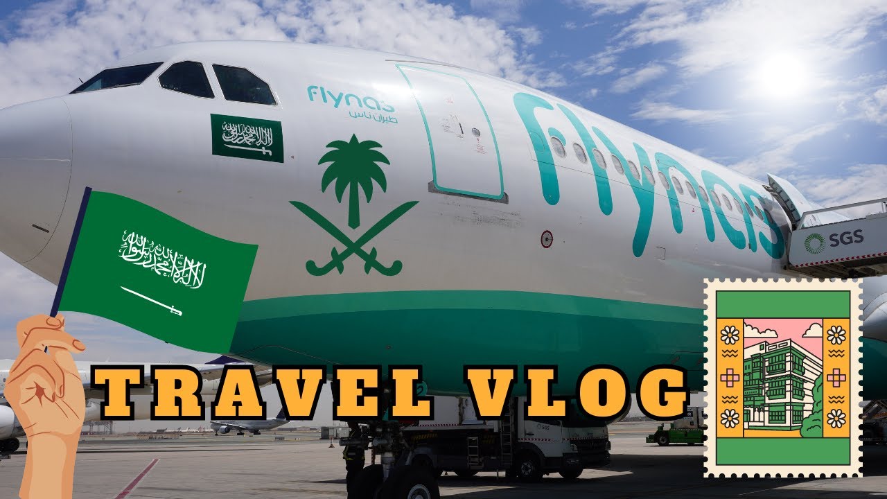 طيران ناس رحلة من الدار البيضاء الي جدة | travel vlog 2023