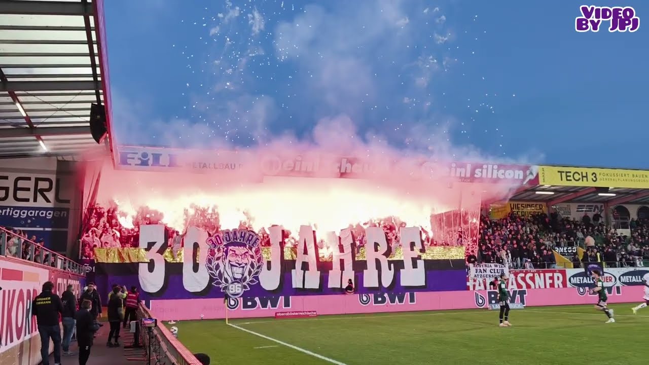 SV Ried - Austria Wien (0:2) / 08.03.26 / Choreo & Pyroshow 🔥