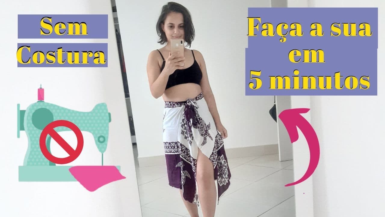 🟣 Como Fazer Saia Envelope Sem Costura ✂️