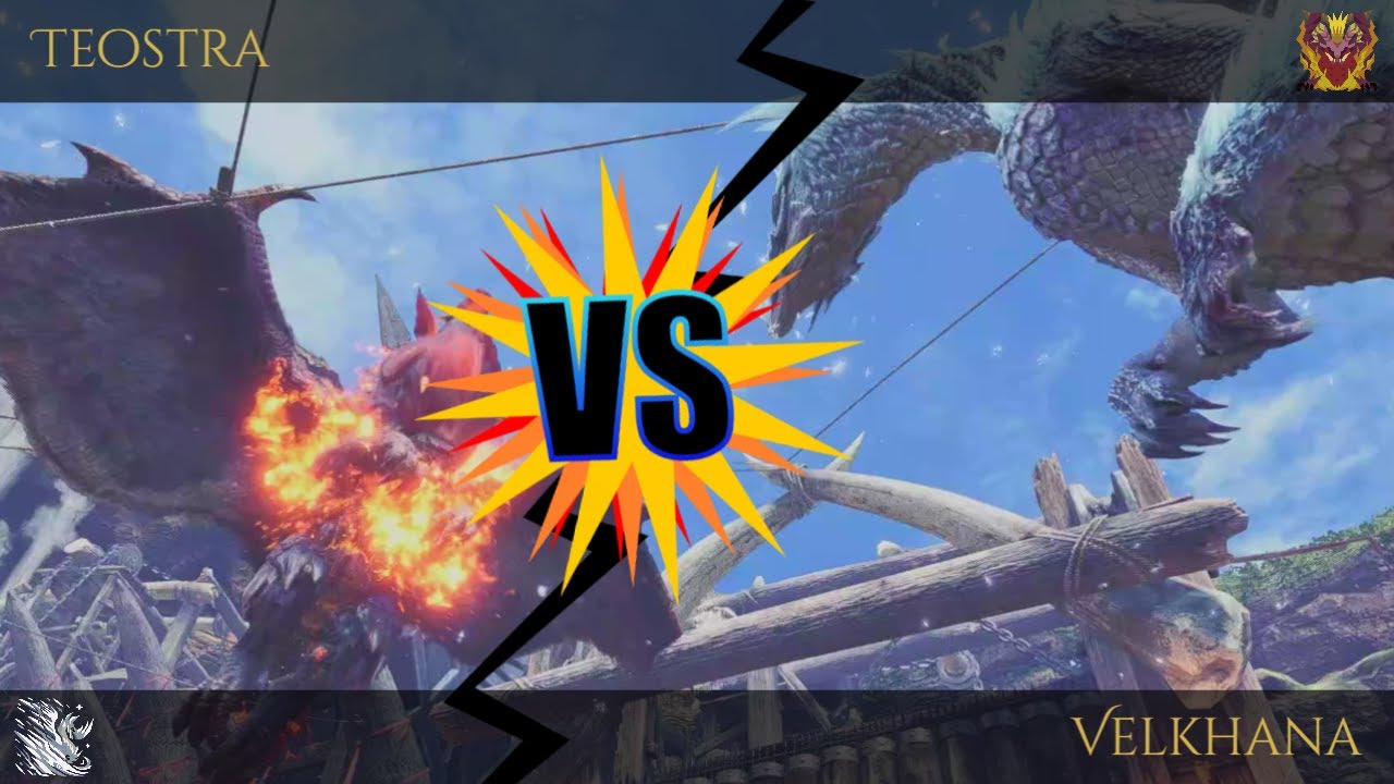 Velkhana VS Teostra (FULL FIGHT) - Iceborne Elder Dragon Tournament