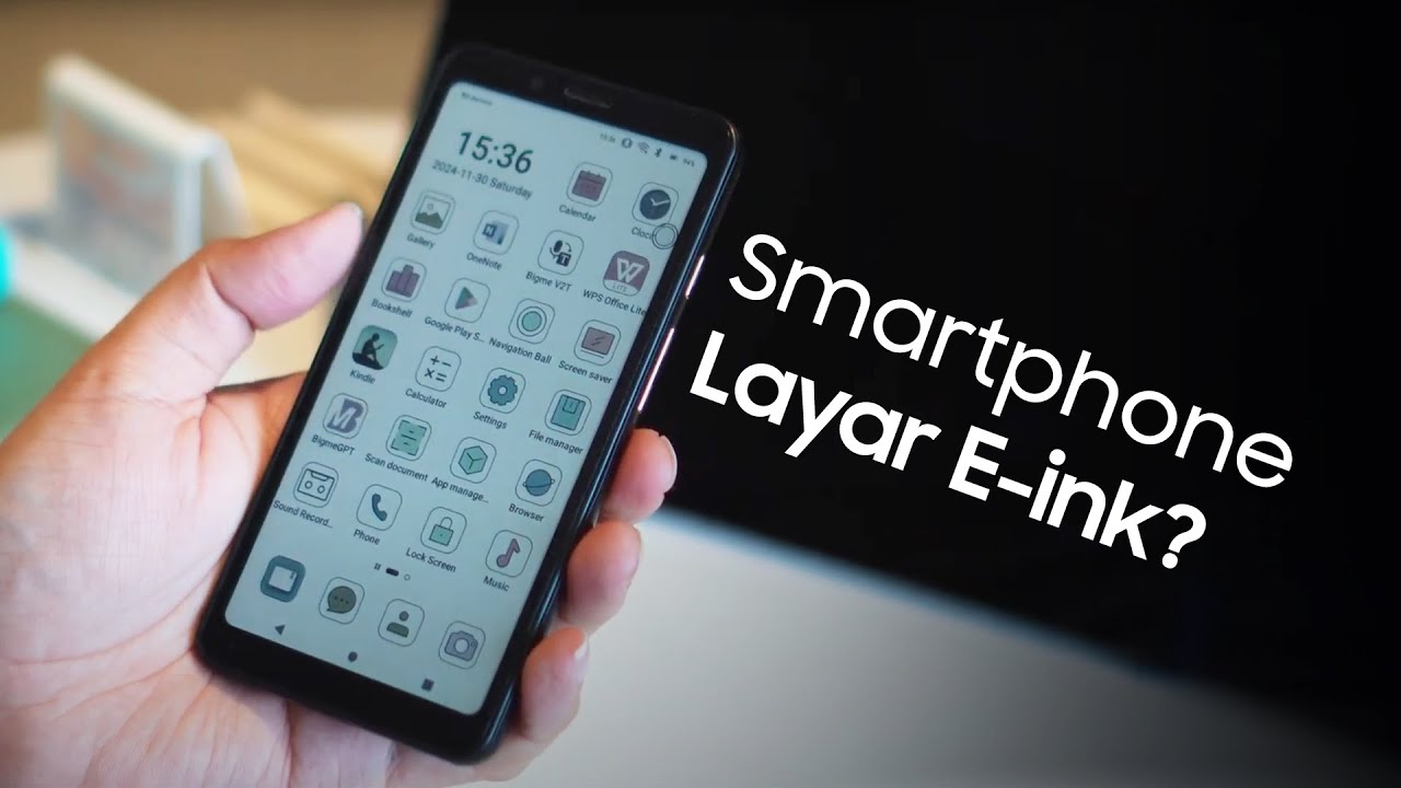 Nyobain Bigme HiBreak, gimana rasanya pake smartphone layar e-ink?