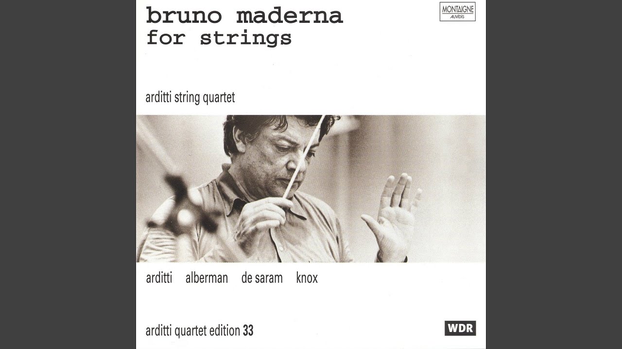 Quartetto per archi in due tempi: I. &mdash;
