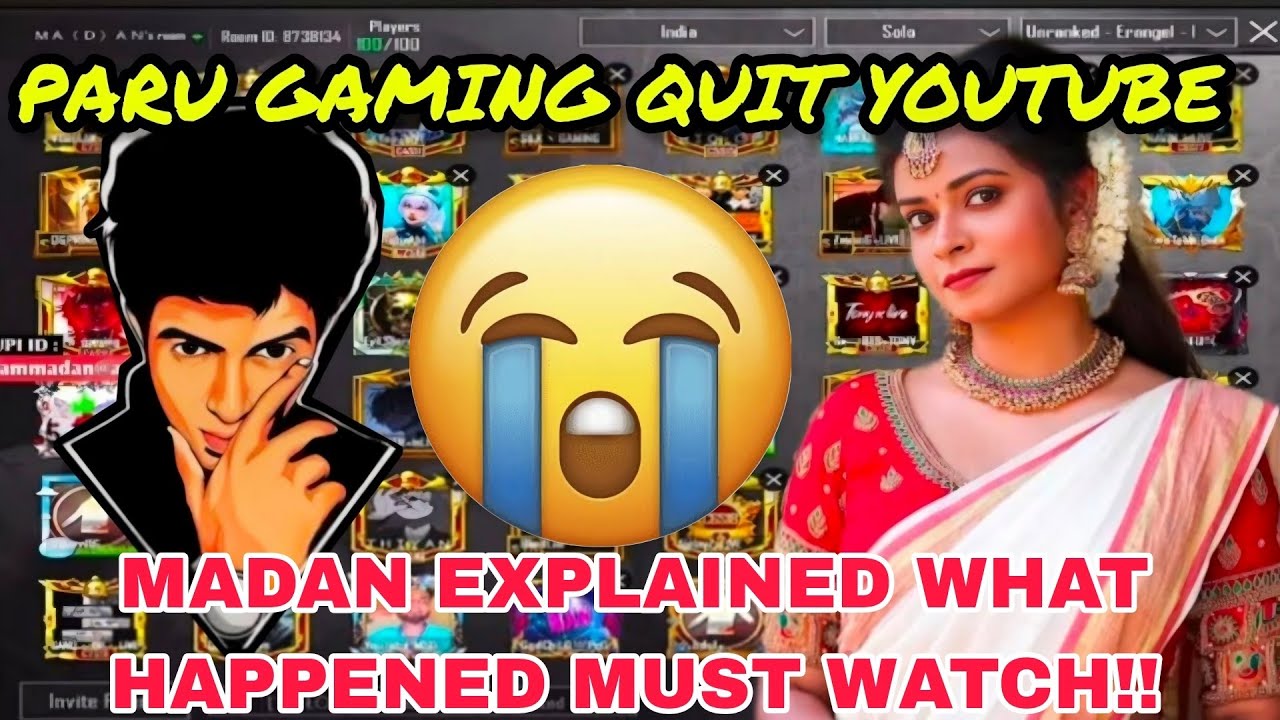 😭😭😭PARU GAMING QUIT BTS😭😭😭😭AND YOUTUBE MADAN EXPLAINING WHY | Paru gaming ||#bgmi #madan #parugaming